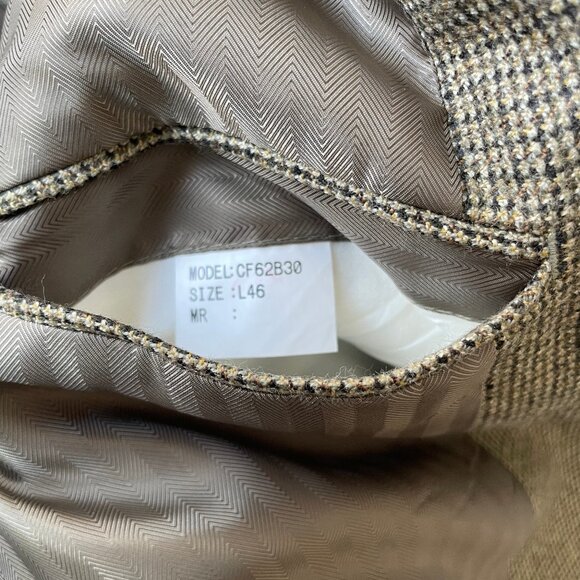 Men's Macy's Club Room Tan Wool / Cashmere Blend Blazer - 46 L - Picture 5 of 6
